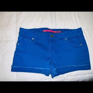 Juniors blue shorts